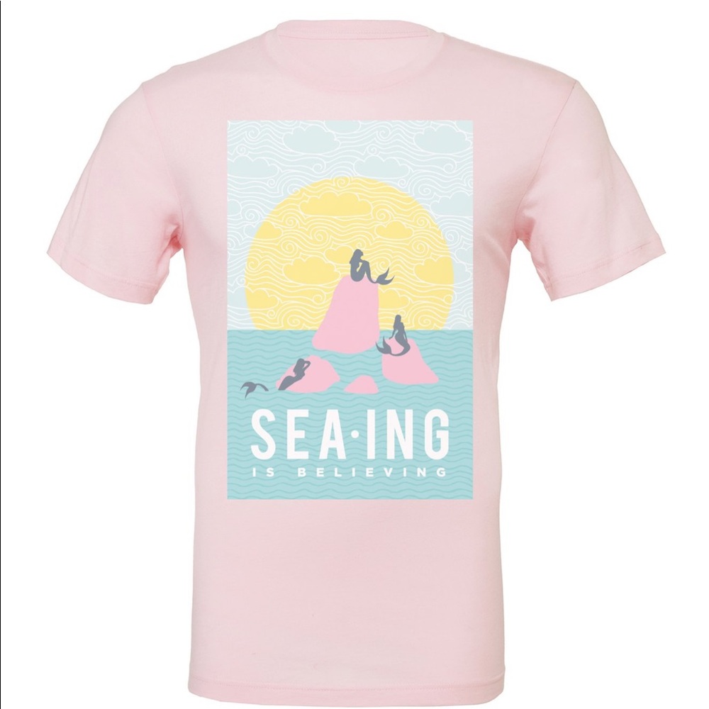 New Oh Yea! Disney Mermaid Inspired Pink Tee